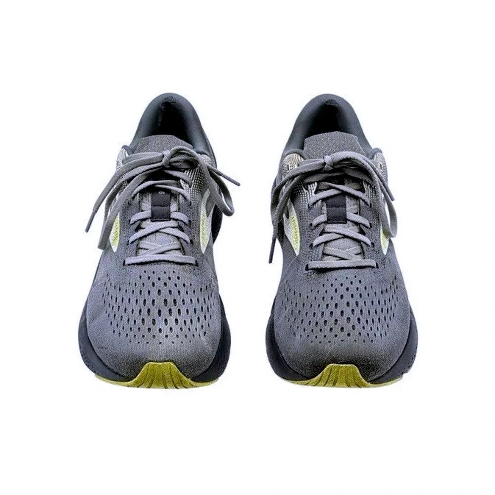 Brooks Ghost 16 Men's 11.5 Gray Lime Running Shoes DNA LOFT v3 Neutral